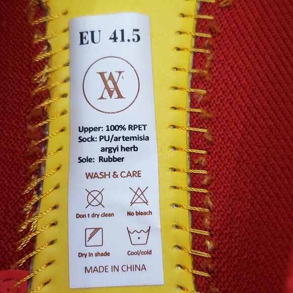 Vivaia Aria 5° Ruby Red Lightweight Pointed Toe Ballet Flats Size 41.5/10 - Picture 11 of 14